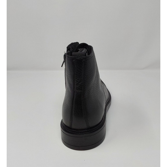 Aldo Black Leather Cap Toe Ankle Boots Mens Size 9 Lace Up Zip Portugal main image 9